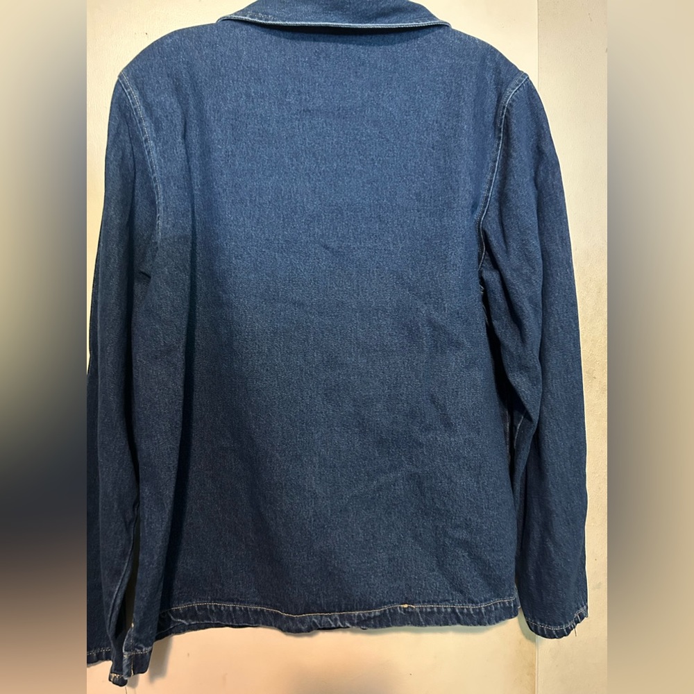 Denim Button Front Jacket - Picture 2 of 2